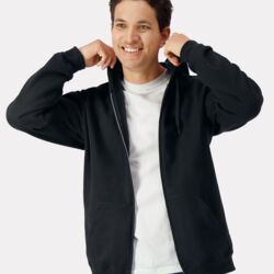 Unisex Softstyle® Midweight Full-Zip Hooded Sweatshirt Thumbnail