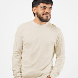 Unisex Fine Jersey Long Sleeve T-Shirt Thumbnail