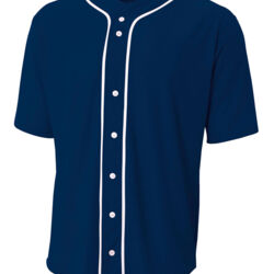Short Sleeve Full Button Baseball Top Thumbnail