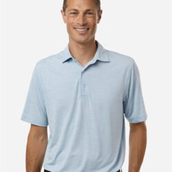 Men's Bohemian Striped Heather Performance Polo Thumbnail
