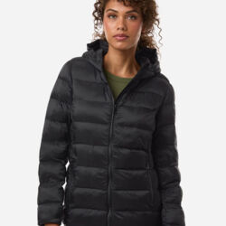 Women's Lightweight Poly-filled Hooded Puffer Jacket Thumbnail