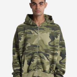Unisex Garment-Dyed Cropped Full-Zip Hoodie Sweatshirt Thumbnail