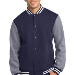 Fleece Letterman Jacket Thumbnail