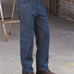 Men's Flame Resistant Pre-Washed Denim Dungaree Thumbnail