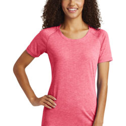 Women's PosiCharge ® Tri Blend Wicking Scoop Neck Raglan Tee Thumbnail