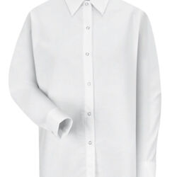 Women's Long Sleeve Specialized Pocketless Poplin Work Shirt Thumbnail