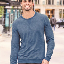 Unisex Snow Heather French Terry Crewneck Sweatshirt Thumbnail