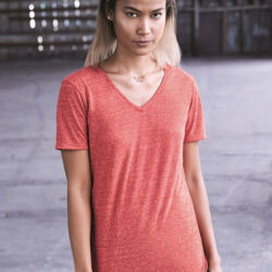 Women's Snow Heather Jersey V-Neck T-Shirt Thumbnail