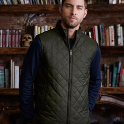 Men's Vintage Diamond Quilted Vest Thumbnail