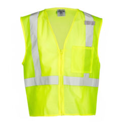 Unisex Single Pocket Zipper Mesh Vest Thumbnail