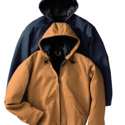 Men's Blended Duck Zip-Front Hooded Jacket Thumbnail