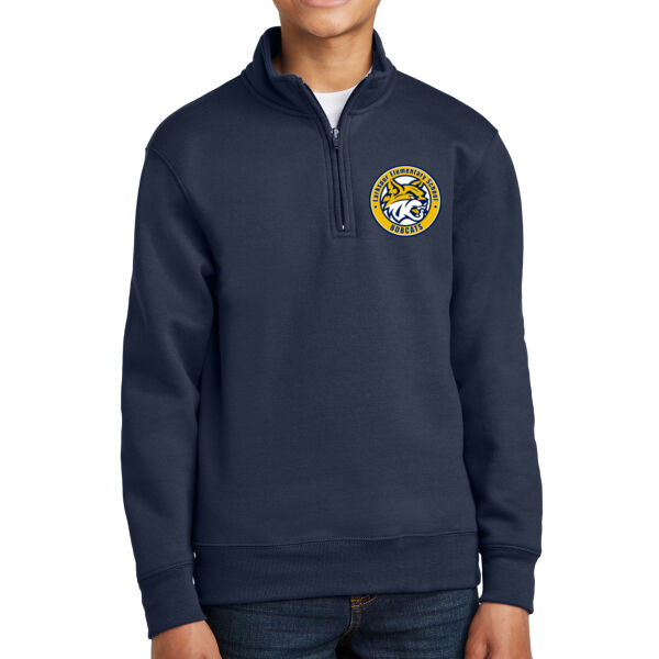 Bobcats - Youth Core Fleece 1/4 Zip Pullover Sweatshirt Thumbnail