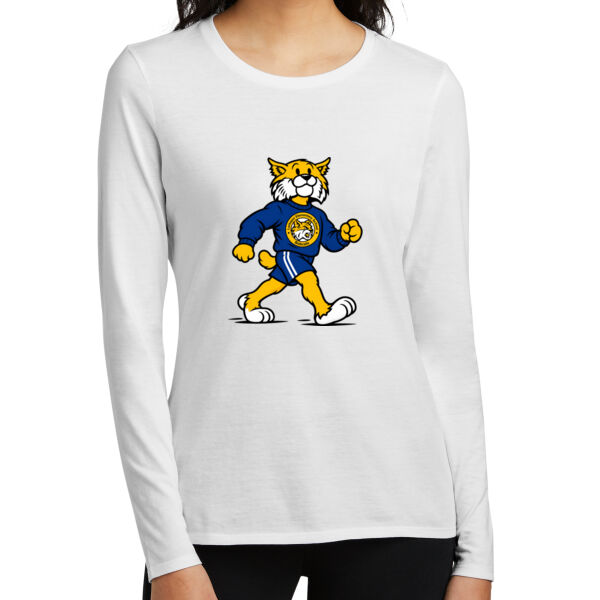 Bobcats - Women's Perfect Blend ® CVC Long Sleeve Tee Thumbnail