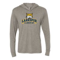 Unisex Triblend Hooded Long Sleeve Pullover Tee Thumbnail